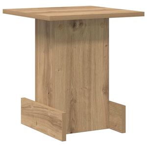 vidaXL Крайна масичка Дъб 35,5 x 35 x 40 см Инженерна дървесина