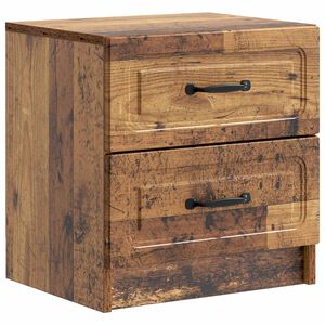vidaXL Нощен шкаф Старо дърво 43 x 34,5 x 44,5 см Инженерна дървесина