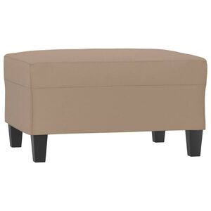 vidaXL Табуретка, капучино, 70x55x41 см, изкуствена кожа