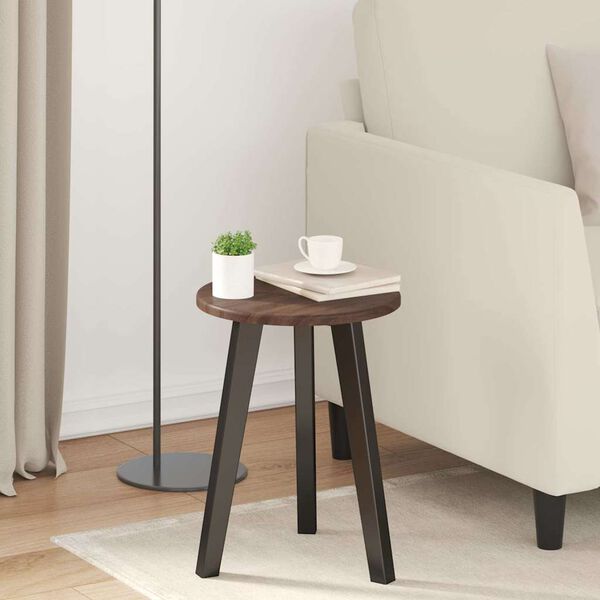 vidaXL Топ за маса Кафяв дъб 30 x 30 x 1,5 см Инженерно дърво