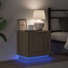 vidaXL Нощен шкаф 2 pcs Сонома дъб 44 x 34,5 x 45 см Инженерно дърво