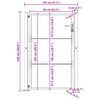 vidaXL Градинска порта 100x125 см, кортенова стомана