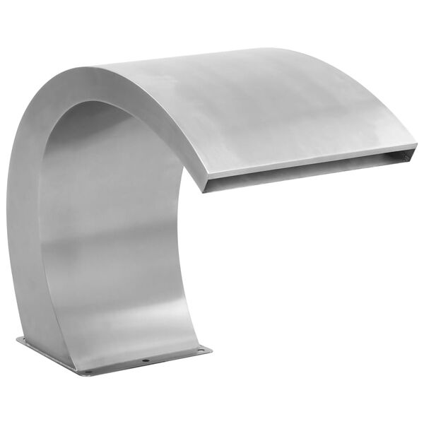 vidaXL Фонтан за басейн с LED, неръждаема стомана, 30x60x45 см