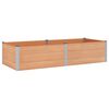 vidaXL Градинска повдигната леха Кафяво 250 x 100 x 54 cm алу.