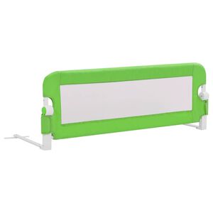 vidaXL Ограничител за детско легло, зелен, 120x42 см, полиестер