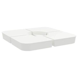 vidaXL 4 части Комплект основа за чадър за чадър с кръстосана 100 кг