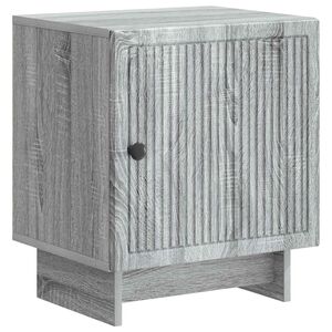 vidaXL Нощен шкаф Сива сонома 43 x 34,5 x 50 см Инженерна дървесина