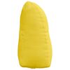 vidaXL Възглавница за гръб Светло жълто 45 x 24 x 50 см текстил