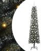 vidaXL С изкуствено коледно дърво с 300 LED светодиода Зелен 210 cm