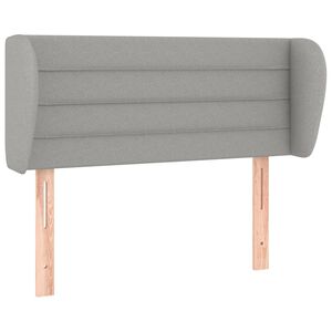 vidaXL Горна табла за легло с уши, светлосива,83x23x78/88 см, плат