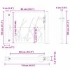 vidaXL Градинска порта 100x100 см, дизайн с кортен стомана и трева
