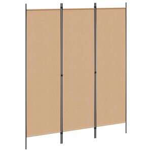 vidaXL Разделител за стая Бежово 150 x 180 cm Текстил
