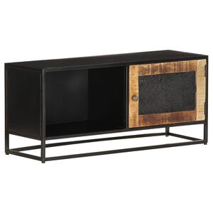 vidaXL ТВ шкаф, 90x30x40 см, грубо мангово дърво