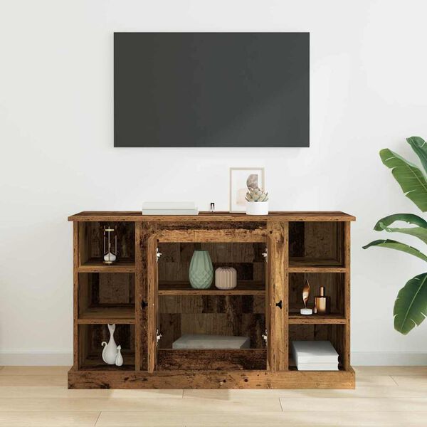 vidaXL Служебен шкаф Старо дърво 100 x 35,5 x 60 см Инженерно дърво