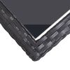 vidaXL Градински трапезен комплект, 3 части, черен