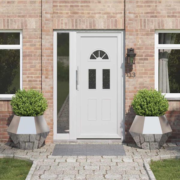 vidaXL Кашпа 2 pcs Сребрист 75 x 75 x 60 см Неръждаема стомана