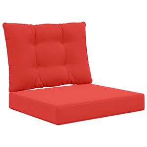 vidaXL Възглавница за диван на открито Полиестер Червено 60 x 50,5 см
