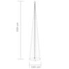 vidaXL Коледна елха конус, 752 сини LED, декорация, 160x500 см