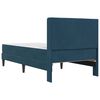 vidaXL Рамка за легло с матрак Синьо 80 x 200 cm Кадифе