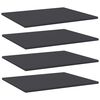 vidaXL Рафтове за етажерка, 4 бр, сиви, 60x50x1,5 см, ПДЧ