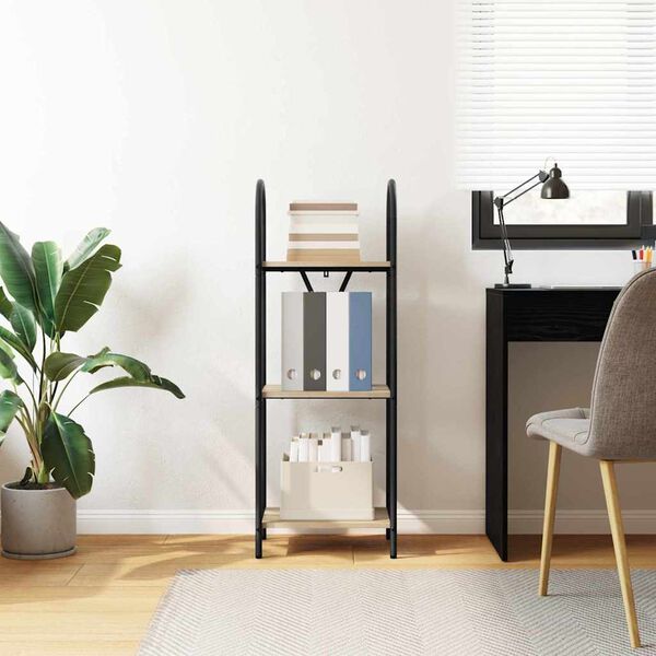 vidaXL Рафт за книги Сонома дъб 40 x 30 x 109 см Инженерно дърво