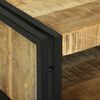 vidaXL Масичка за кафе 90 x 50 x 38 см Грубо мангово дърво масив