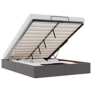 vidaXL Османска рамка за легло без матрак, 140x200 см, изкуствена кожа