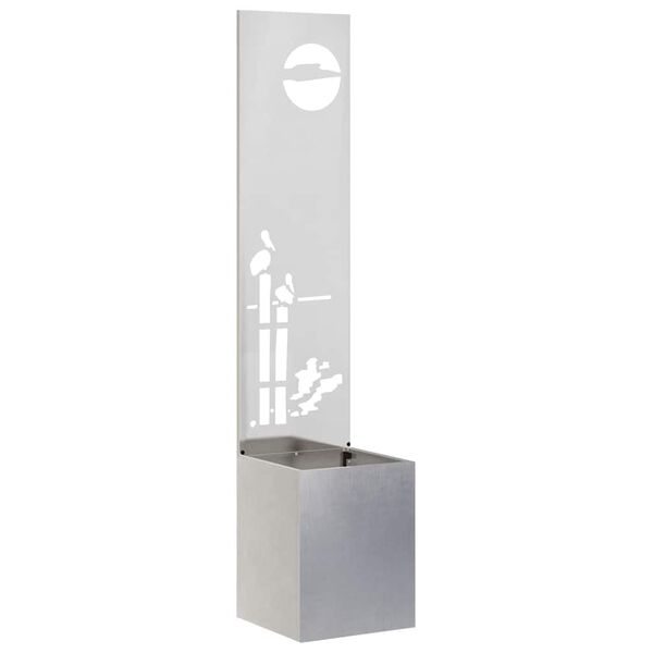 vidaXL Екран за градинска неприкосновеност Сив 32 x 140 см