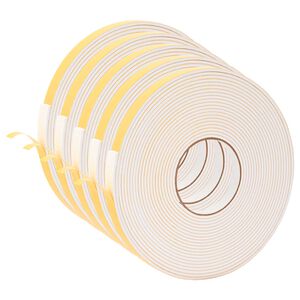 vidaXL Самоотлепваща се пяна лента 5 бр. Бяло 15mm x 10m CR пяна