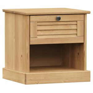 vidaXL Нощно шкафче VIGO 42x35x42 см бор масив