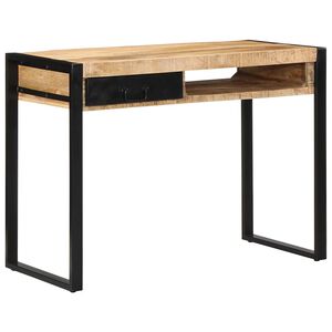 vidaXL Бюро 100x50x75 cm Масивна груба дървесина Манго