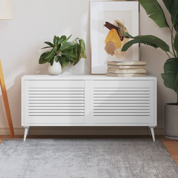 vidaXL Врати за шкафове решетен дизайн 2 бр бял 39,5x59,4 см бор масив