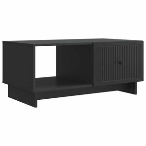 vidaXL Масичка за кафе Черно 90 x 50 x 40 cm Инженерна дървесина