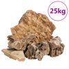 vidaXL Драконови камъни 25 кг кафяви 5-30 см