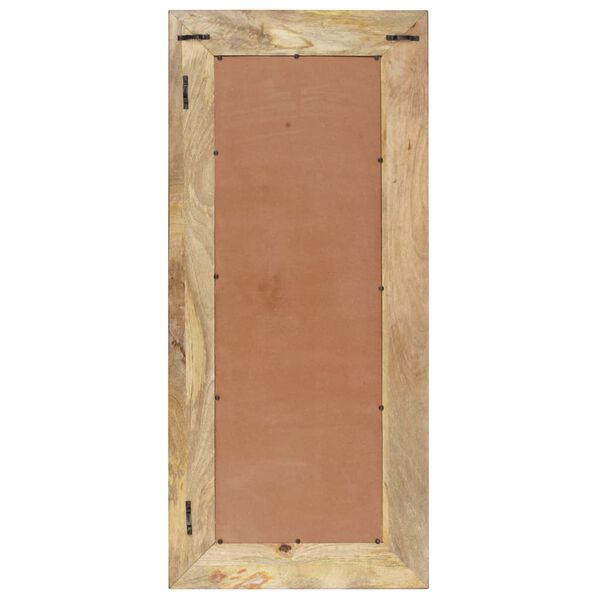 vidaXL Огледало, 110x50 см, мангово дърво масив