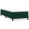 vidaXL Box Spring Легло без матрак Тъмнозелено 80x220 cm Кадифе