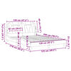 vidaXL Рамка за легло Viana без матрак, капучино, 120x200 см, изкуствена кожа