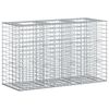 vidaXL Габиона повдигнато легло 130 x 50 x 80 cm Поцинкована стомана