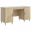 vidaXL Бюро Дъб сонома 142,5 x 50 x 75 см Инженерна дървесина