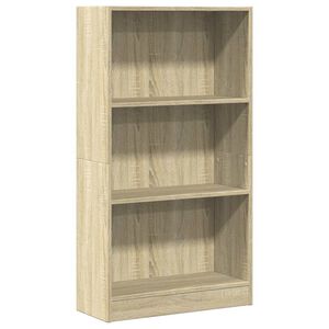 vidaXL Библиотека, сонома дъб, 60x24x109 см, инженерно дърво