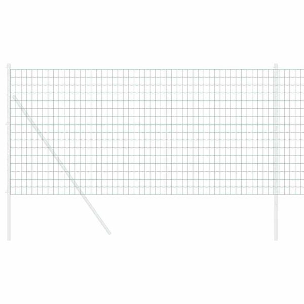 vidaXL Европейска ограда Зелен 1.2 x 25 m Желязо с PVC покритие
