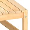 vidaXL Градинска табуретка с възглавница, борова дървесина масив