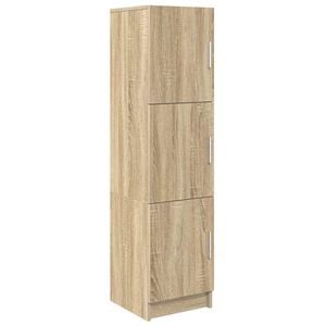 vidaXL Висок шкаф Сонома дъб 31.5 x 32 x 122.5 см