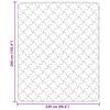 vidaXL Пълно годишно юрганче Патичено Крем 220 x 260 cm