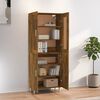 vidaXL Висок шкаф, опушен дъб, 70x34x180 см, инженерно дърво