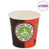 vidaXL Картонени чаши за еднократна употреба, 1000 бр, 120 мл (4 oz)