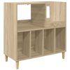 vidaXL Стойка за грамофон Дъб сонома 82 x 39,5 x 82,5 см