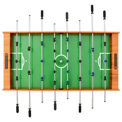 vidaXL Сгъваема футболна маса, 121x61x80 см, светлокафява