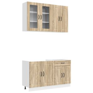 vidaXL Кухненски единица KALMAR 4 бр. Дъб сонома Инженерна дървесина