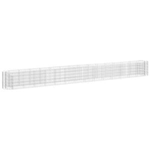 vidaXL Габион повдигната леха, поцинковано желязо, 540x50x50 cм